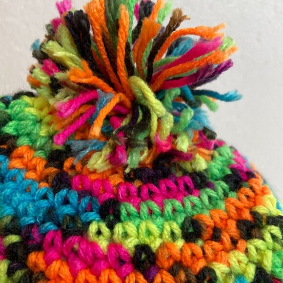 Knit Multicolor Hat - Picture 2 of 3